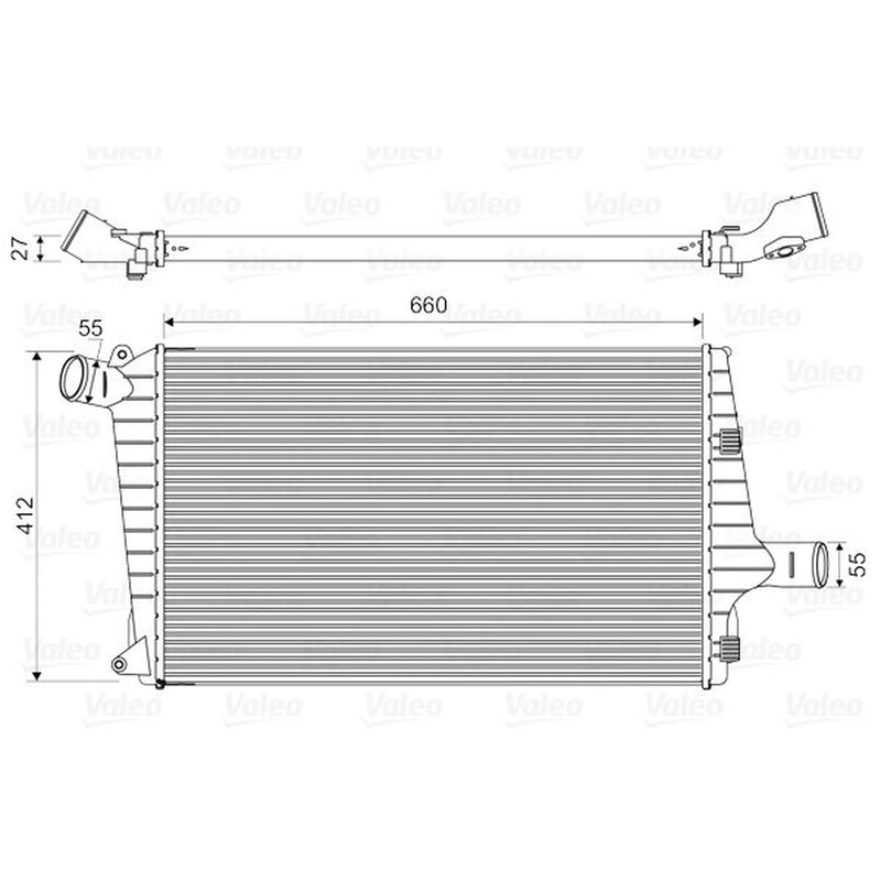 Valeo Intercooler (Charge Air Cooler) 818657