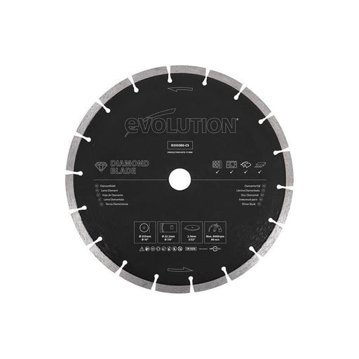Evolution General Purpose Diamond Blade 255 x 22.2mm Evolution - Dynamic Drive