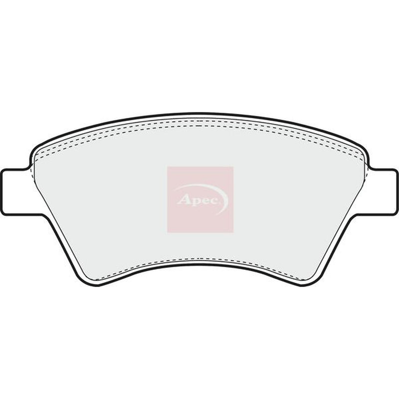 Apec Front Brake Pad Set fits Renault Kangoo 2001 on 1.6 1.9