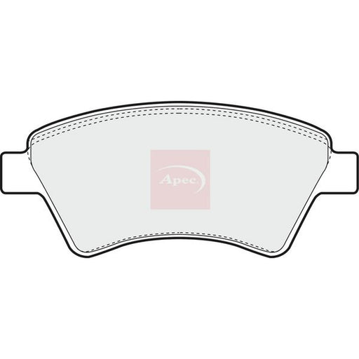 Apec Front Brake Pad Set fits Renault Kangoo 2001 on 1.6 1.9