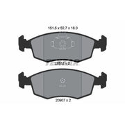 Textar Front Brake Pad Set 2355202
