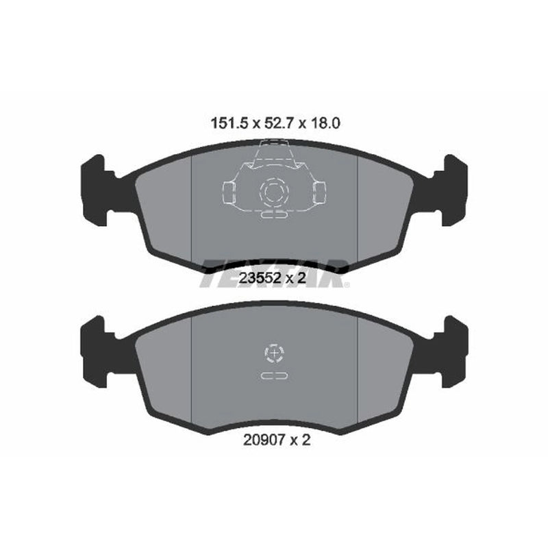 Textar Front Brake Pad Set 2355202