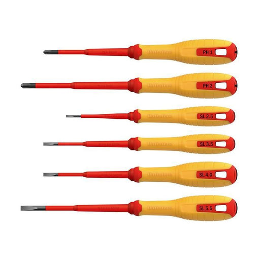 Hultafors VDE Phillips & Slotted Screwdriver Set, 6 Piece Hultafors - Dynamic Drive