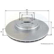 Comline Front Brake Discs & Pads fits Land Rover Range Rover 2006-2012 3.6