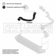 First Line Intercooler Turbo Charge Air Hose fits Land Rover Discovery Sport