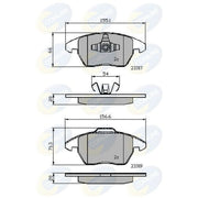 Comline Front & Rear Brake Discs & Pads fits Skoda Octavia II Combi 2009-2013