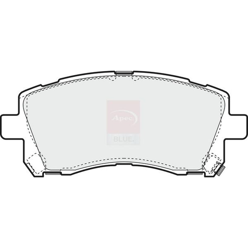 Apec Front Brake Pad Set fits Subaru Forester 1997-2002 2.0