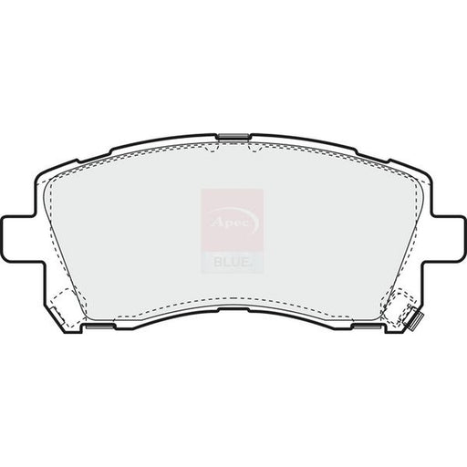Apec Front Brake Pad Set fits Subaru Forester 1997-2002 2.0