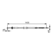Bosch Handbrake Cable