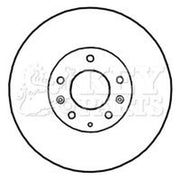Key Parts Front Brake Vented Discs & Pads fits Mazda 6 2007-2013 1.8