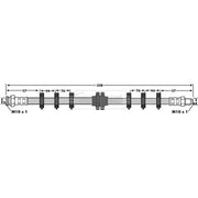 Borg & Beck Brake Hydraulic Hose Line Front Right BBH6099