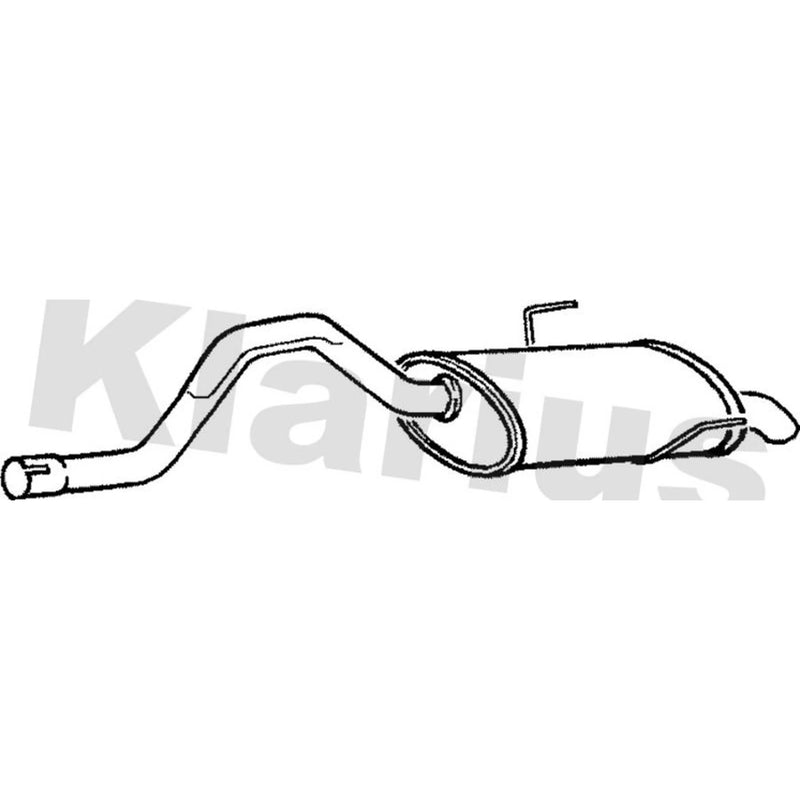 Klarius Box With Tail Pipe Rear fits Renault Espace 1998-2002 2.0