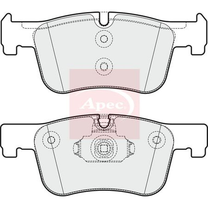 Apec Front Vented & Rear Vented Brake Discs & Pads fits BMW 3 2011-2018