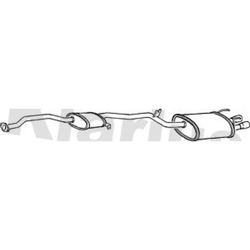 Klarius Box With Tail Pipe Rear fits Nissan 200SX 1988-1993 1.8