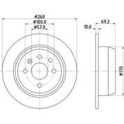 Mintex Front & Rear Brake Discs & Pads fits Vauxhall Astra 1991-1998 1.8