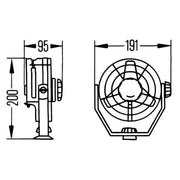 Hella Fan 12V 8EV 8EV 003 361-001 11025665 8EV 003 361-001