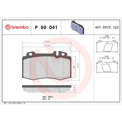 Brembo Front Brake / Discs & Pads fits Mercedes-Benz Sl 2006-2012 230.456