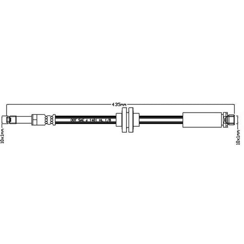 Juratek Brake Hydraulic Hose Line Right JBH1127
