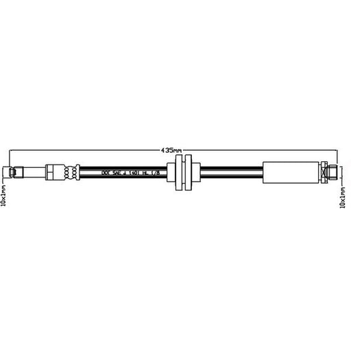 Juratek Brake Hydraulic Hose Line Right JBH1127