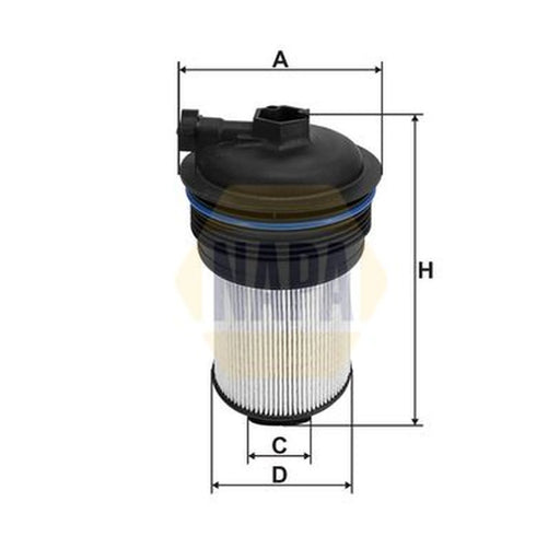 NAPA Fuel Filter Element fits Ford Tourneo Custom V362 Bus 2015-2023 2.0