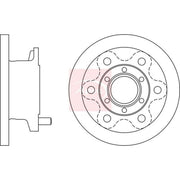 Apec Front Brake Solid Discs & Pads fits Iveco Daily II Bus 1991-1996