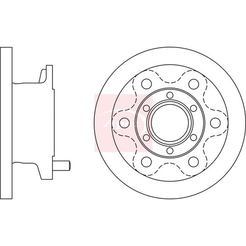 Apec Front Brake Solid Discs & Pads fits Iveco Daily II Bus 1991-1996