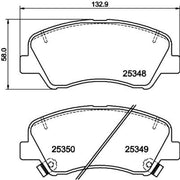 DON Front Brake Pad Set fits Hyundai Accent IV 2010-2018 1.4 1.6