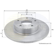 Comline Rear Brake Solid Discs & Pads fits Mazda 6 2012-2020 2.0 2.2 2.5