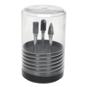 Sealey Tungsten Carbide Rotary Burr Set 3pc SDBK3 Sealey - Dynamic Drive