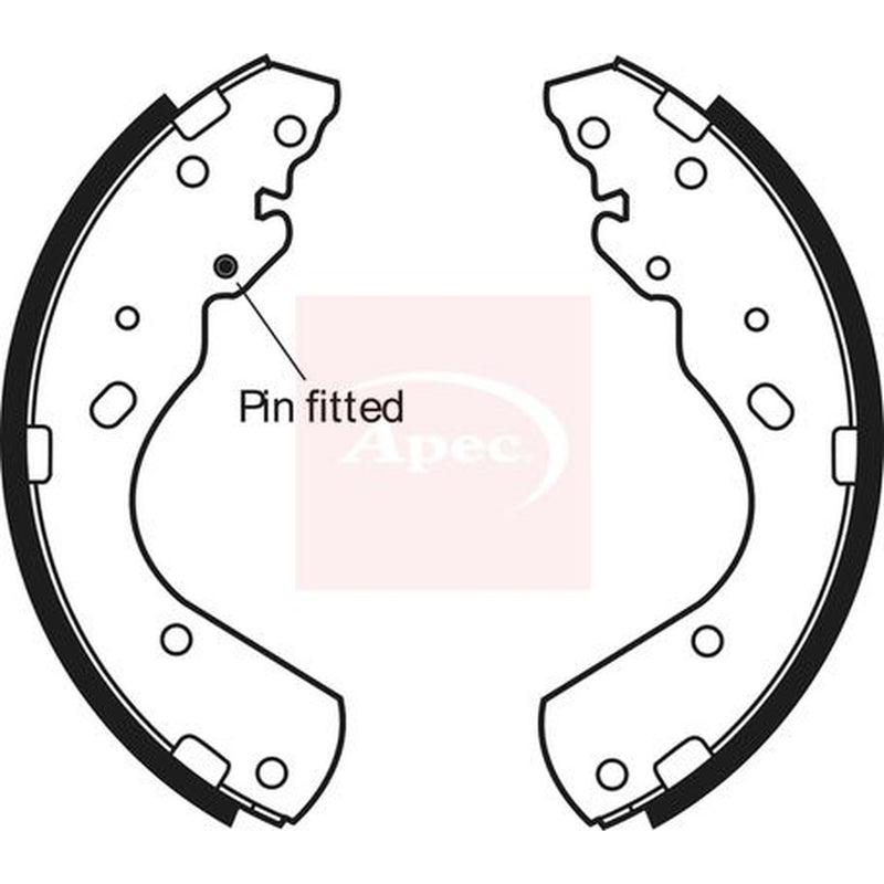 Apec Brake Shoe Set Axle Kit fits Ford Ranger 1999-2012 2.5 3.0