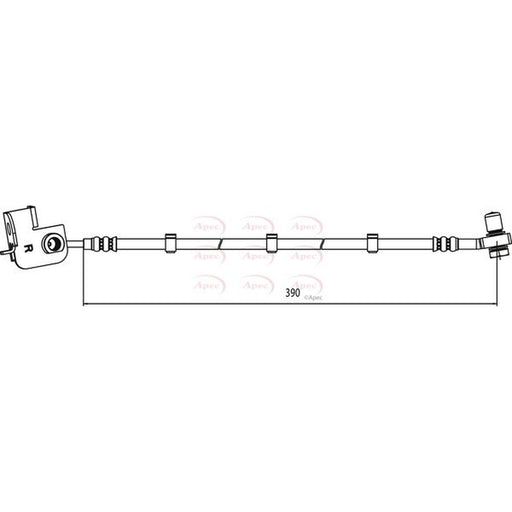 Apec Brake Hydraulic Hose Line Front Right fits Jaguar Xf I 2008-2015