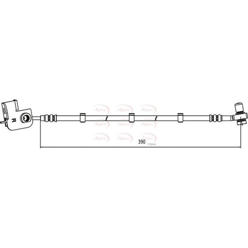 Apec Brake Hydraulic Hose Line Front Right HOS4012