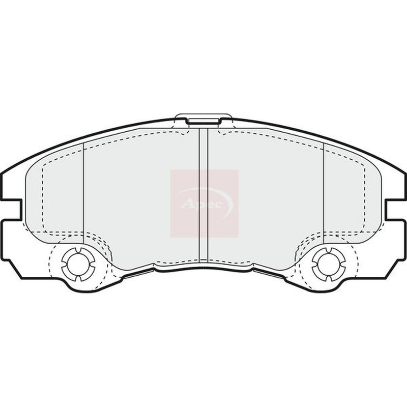 Apec Front Brake Pad Set fits Opel Frontera B 1998-2004 2.2 3.2