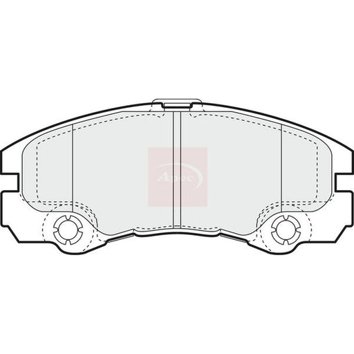 Apec Front Brake Pad Set fits Opel Frontera B 1998-2004 2.2 3.2