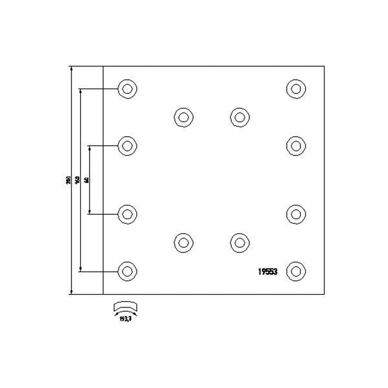 Textar Textar Cv Brake Lining Set 1955301