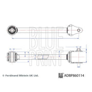 Blue Print Control/Trailing Arm Rear Right ADBP860114