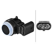 Hella Parking Sensor (PDC) Rear fits Skoda Kodiaq I 2016-2021 1.4 1.5 2.0