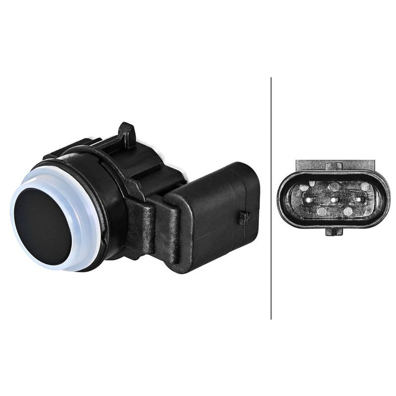 Hella Parking Sensor (PDC) Rear fits Skoda Kodiaq I 2016-2021 1.4 1.5 2.0