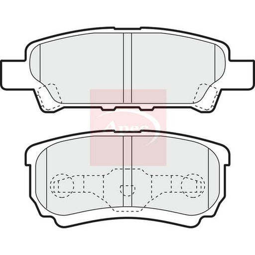 Apec Rear Brake Solid Discs & Pads fits Mitsubishi Lancer VII 2000-2013 1.3 1.6