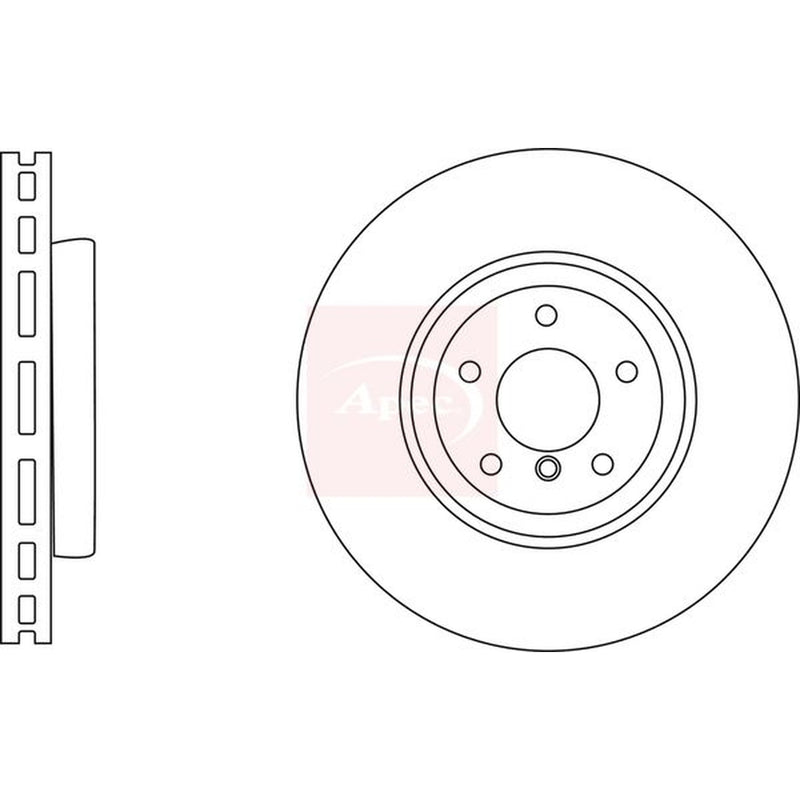 Apec Rear Brake Vented Discs & Pads fits BMW Z4 Roadster 2009-2016