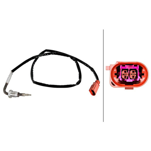 Hella Exhaust Gas Temperature Sensor before soot particulate filter fits Audi A3