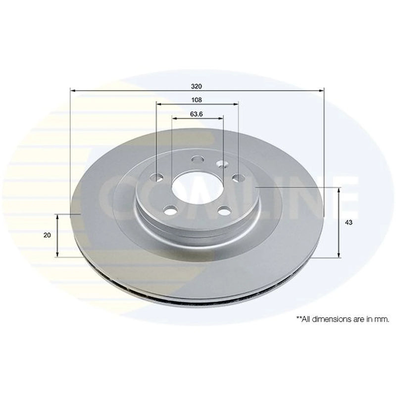 Comline Front & Rear Brake Discs & Pads fits Volvo XC60 II 2017-2022