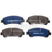 Borg & Beck Front Brake Vented Discs & Pads fits Nissan Juke 2014-2019 1.6
