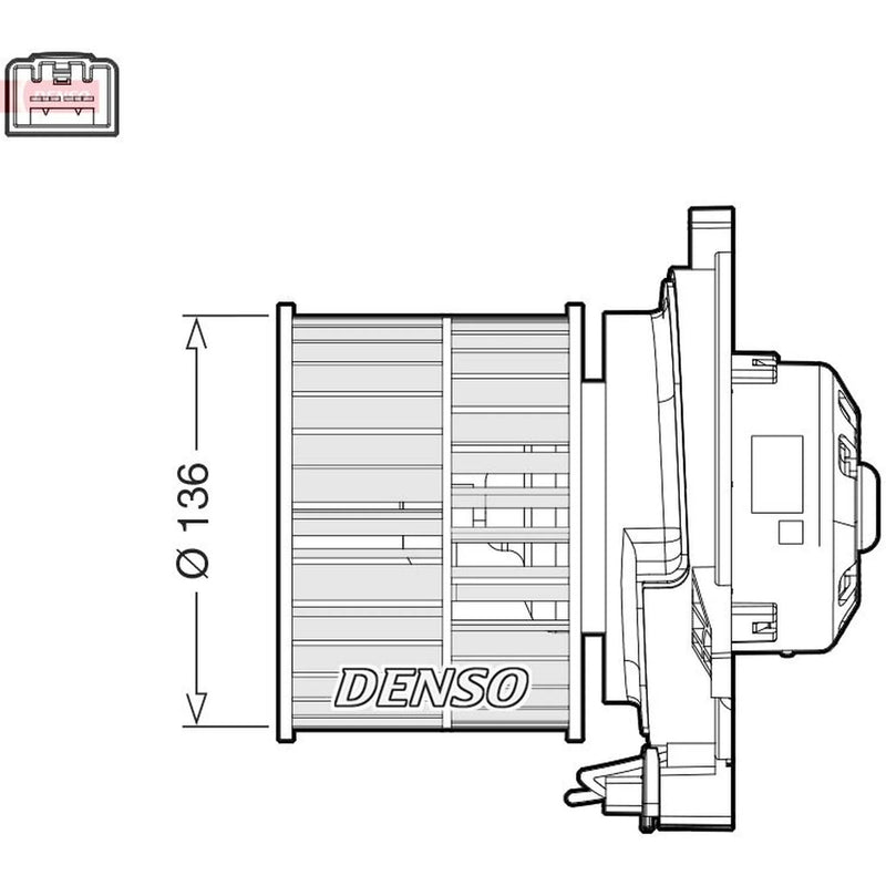 Denso Heater Blower Fan fits Ford Fiesta V 2001-2010 1.25 1.3 1.4 1.6