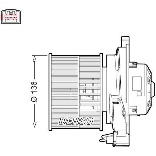 Denso Heater Blower Fan fits Ford Fiesta V 2001-2010 1.25 1.3 1.4 1.6
