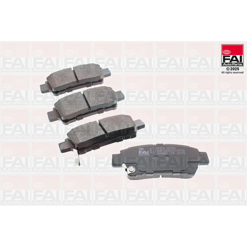 FAI Rear Brake Pad Set fits Toyota Alphard I 2003-2008 2.4 3.0
