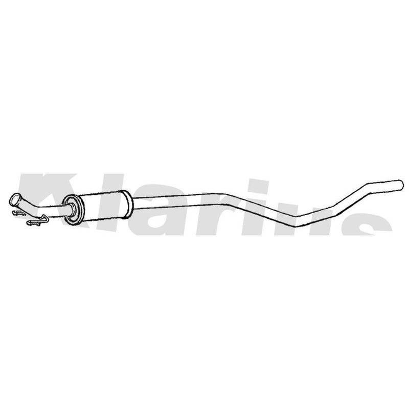 Klarius Box With Centre Pipe Centre fits Peugeot 308 II 2013-2021 1.2