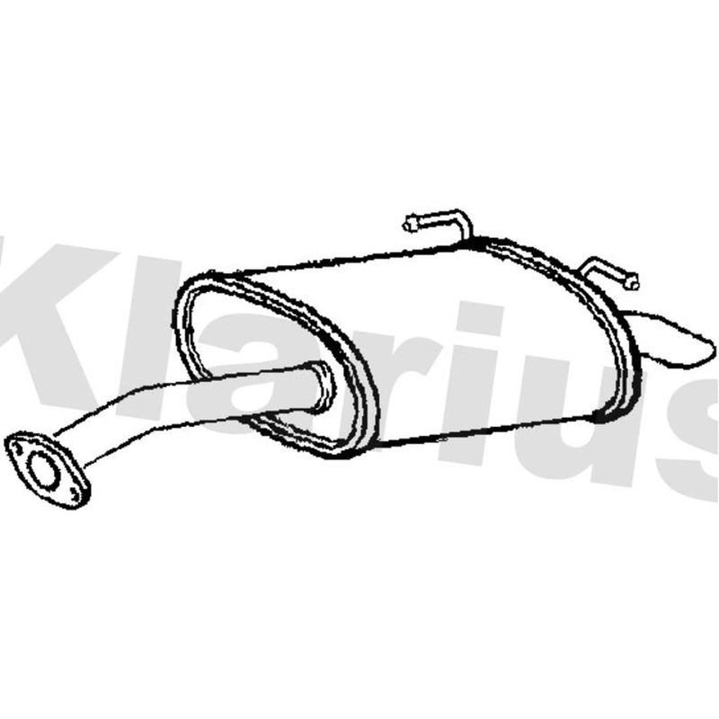 Klarius Box With Tail Pipe Rear fits Honda Cr-V IV 2013-2018 1.6