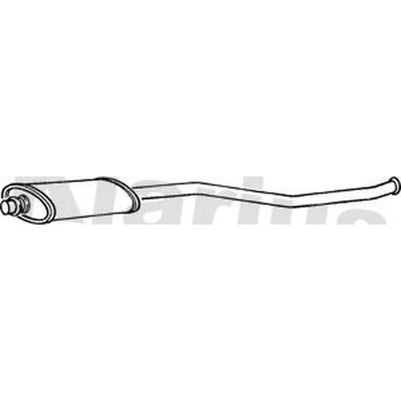 Klarius Box With Centre Pipe Centre fits Citroën Xsara 1997-2005 1.4 1.6