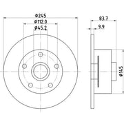 Mintex Rear Brake Discs & Pads fits Audi A4 B5 1994-2001 1.6 1.8 1.9 2.4 2.5 2.6
